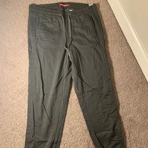 Green drawstring joggers